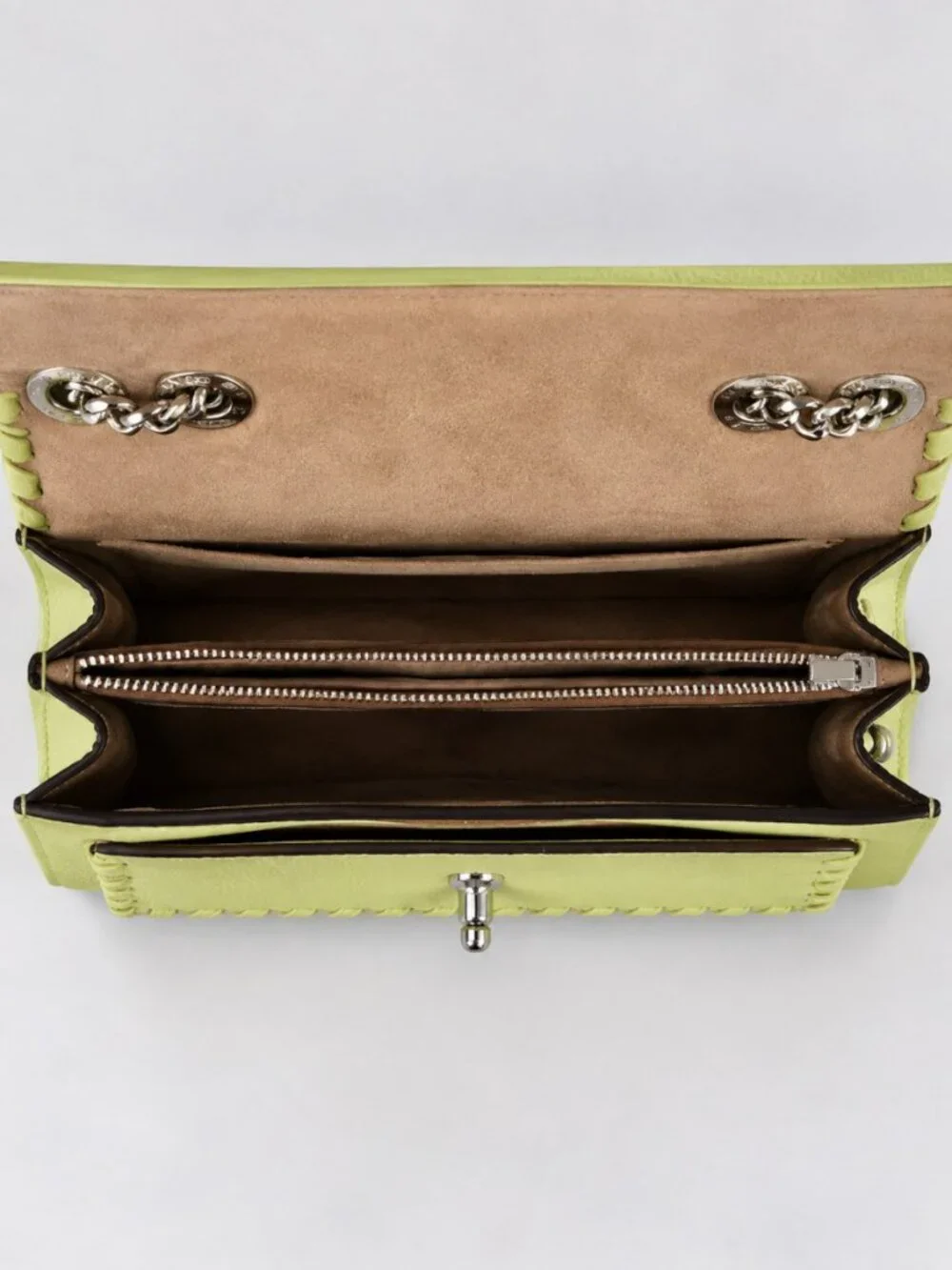 Coach Lane Pale Lime Whipstitch Convertible Shoulder Crossbody Bag CA239 NWOT